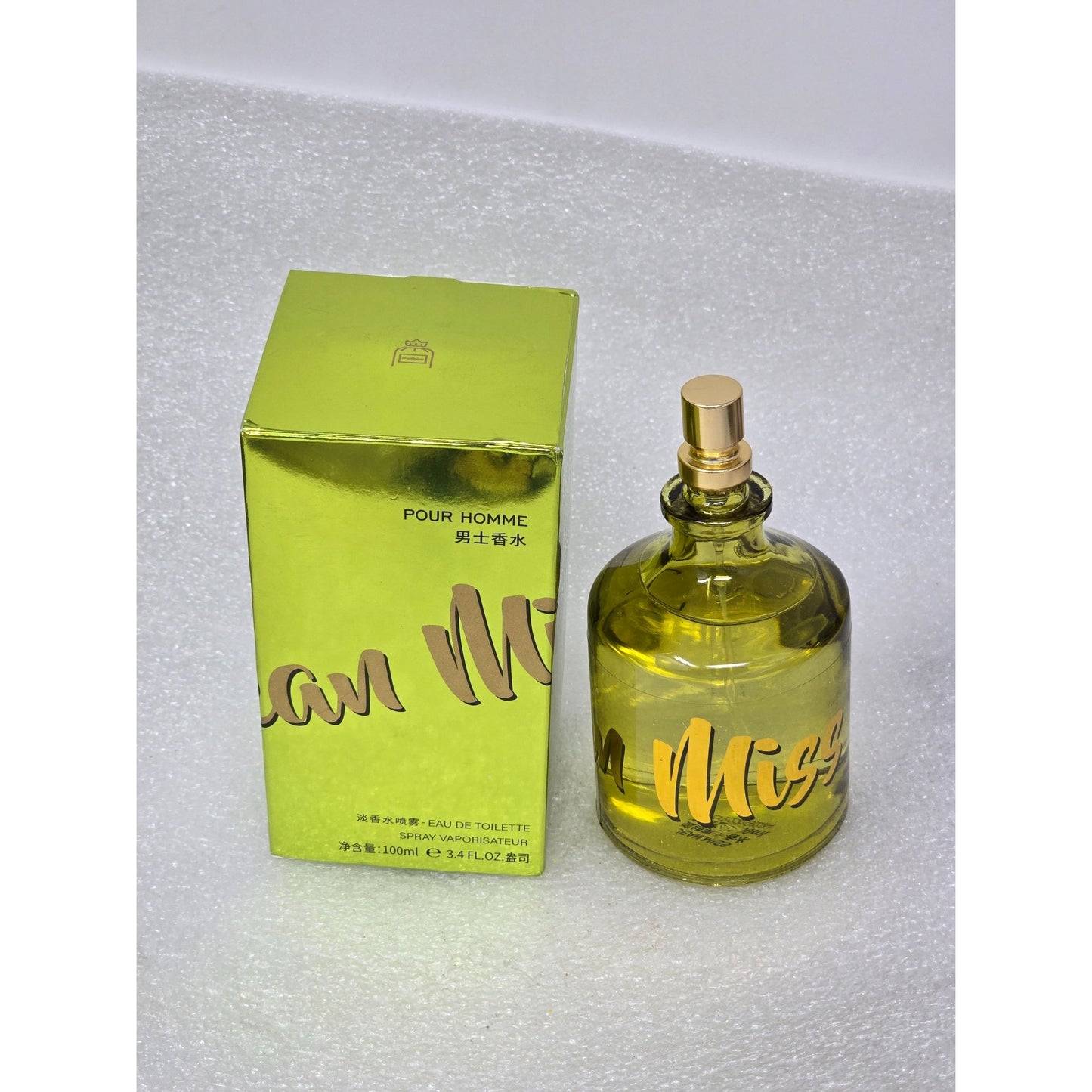 Jean Miss Pour Homme Eau De Toilette Cologne Spray 3.4 oz Men's Fragrance