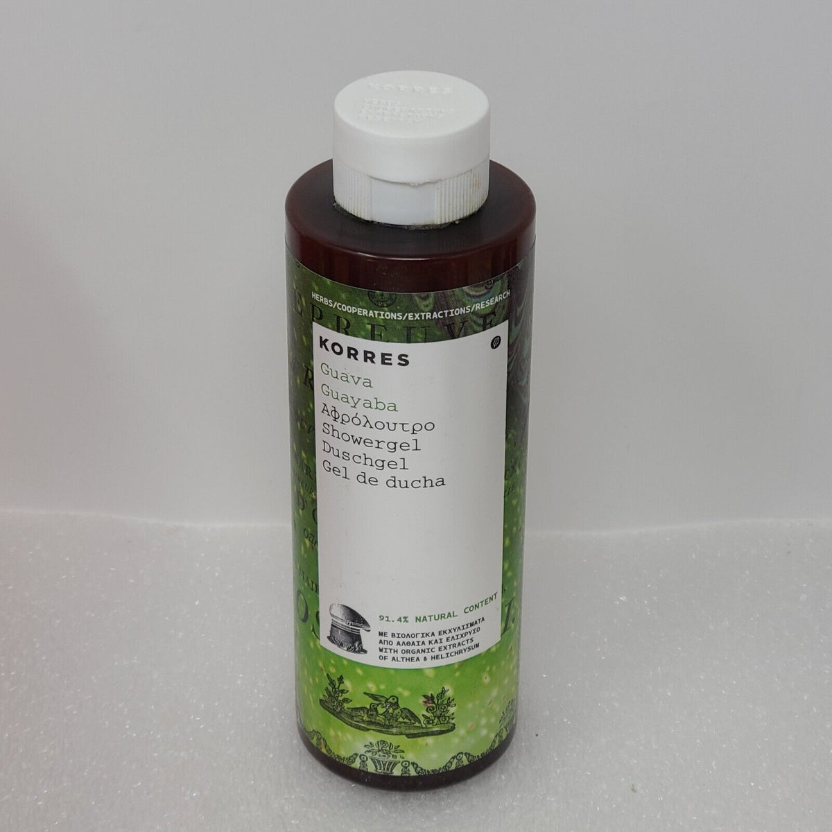 Korres Guava Shower Gel Body Wash Cleanser 8.45 oz / 250mL