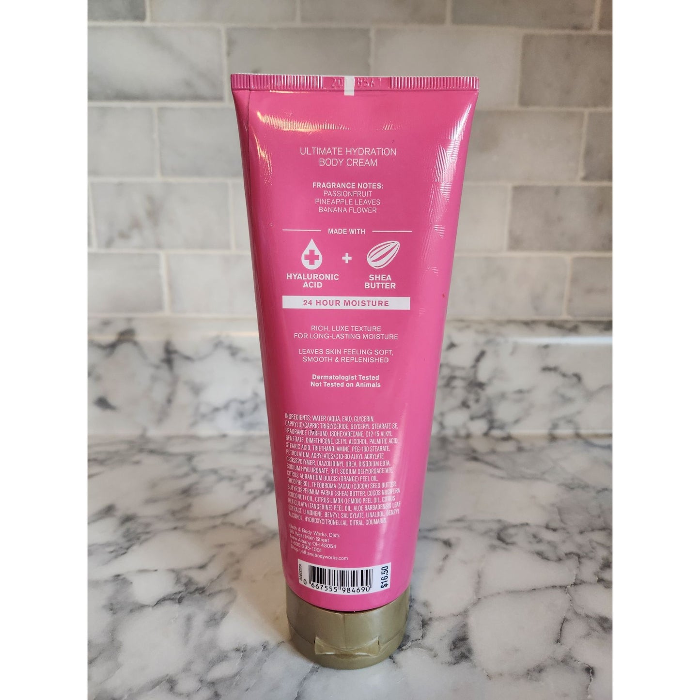 Bath & Body Works Bahamas Passionfruit Banana Flower Body Cream Hyaluronic Acid