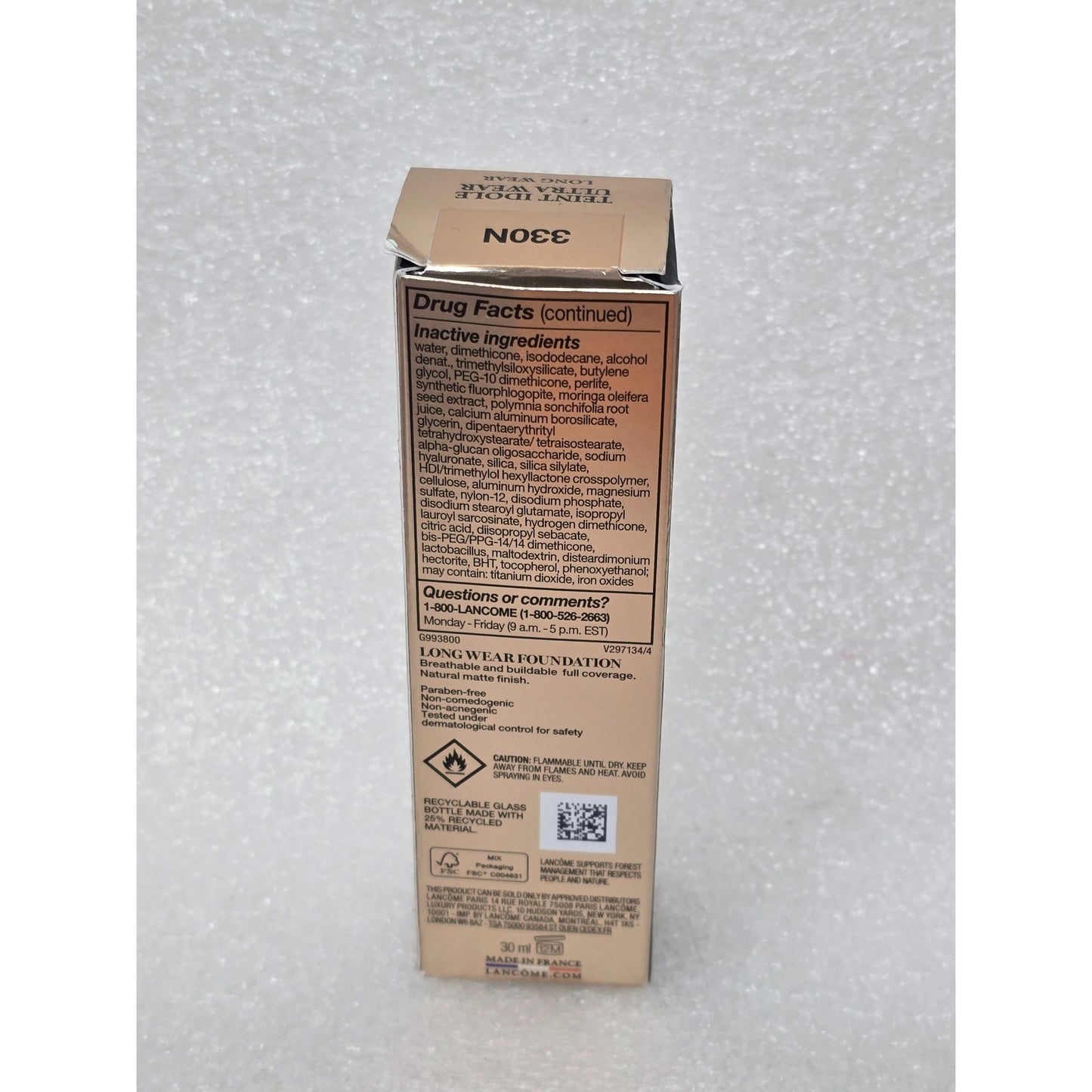 Lancôme Teint Idole Ultra Wear Foundation SPF 25 Broad Spectrum 330N