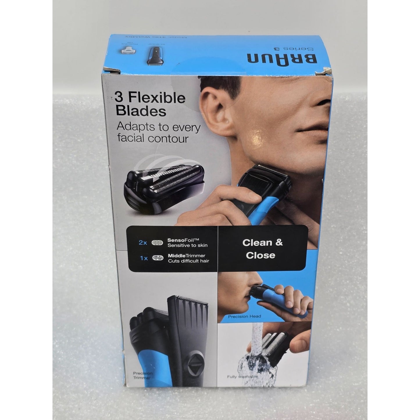 Braun Series 3 310s Wet & Dry Electric Shaver With 3 Flexible Blades