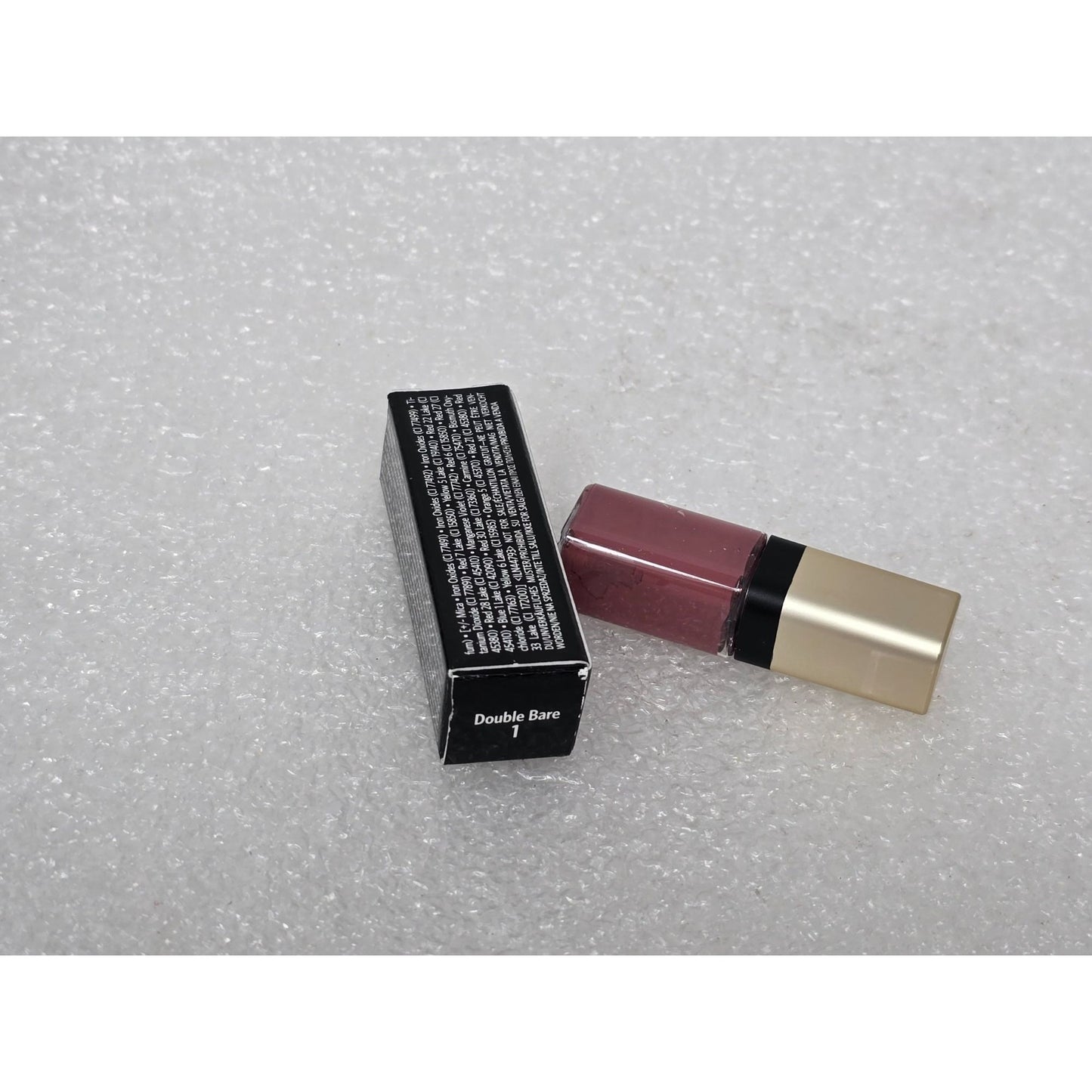Bobbi Brown Luxe Liquid Lip Velvet Matte Double Bare 1 Travel Size .06 oz