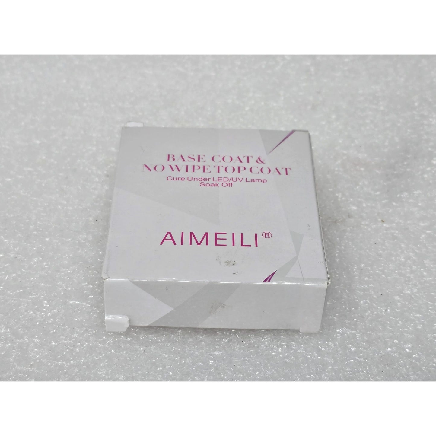 Aimeili Base Coat & No Wipe Top Coat Gel Nail Polish Set LED/UV Soak Off