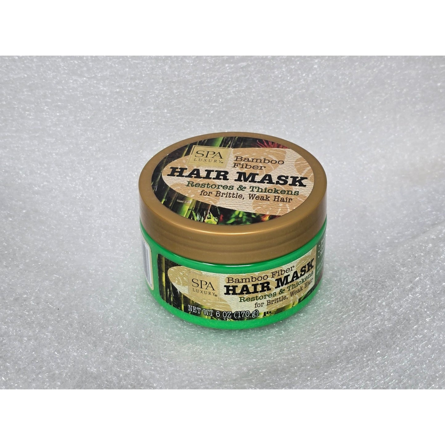 Spa Luxury Bamboo Fiber Hair Mask 6 Oz Restores & Thickens Brittle Weak Hair