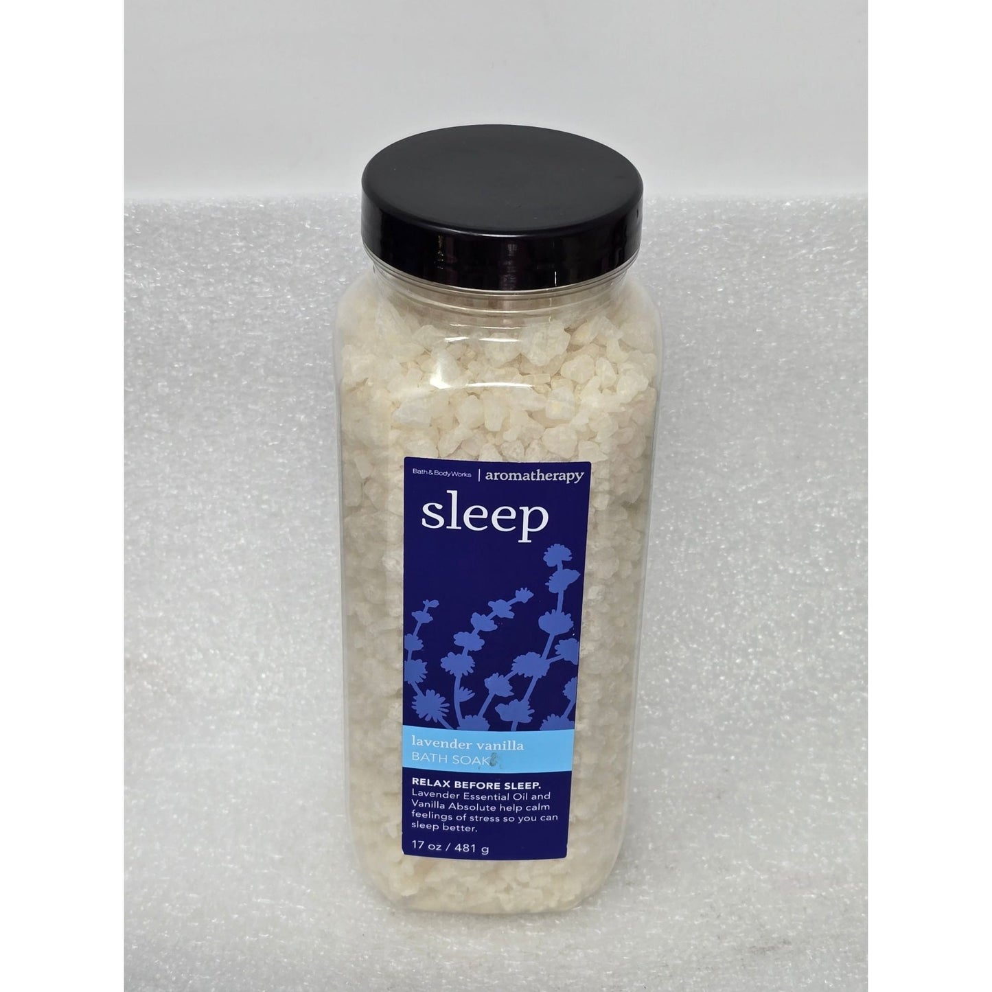 Bath & Body Works Sleep Lavender Vanilla Bath Soak Aromatherapy Relaxation Salts