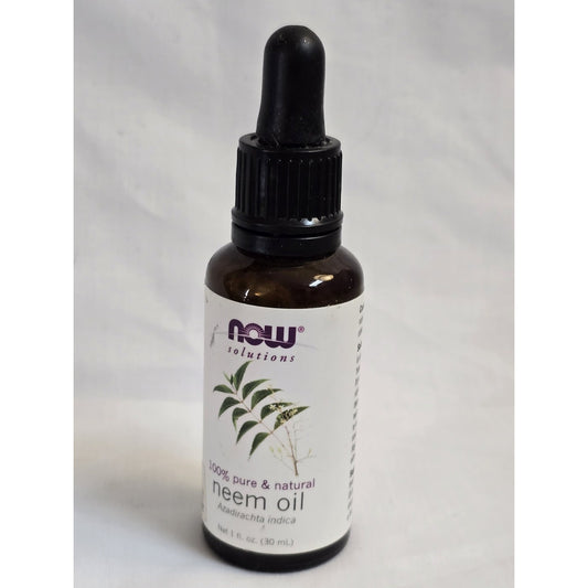 Neem Oil 100% Pure & Natural 1 oz Now Foods Solutions