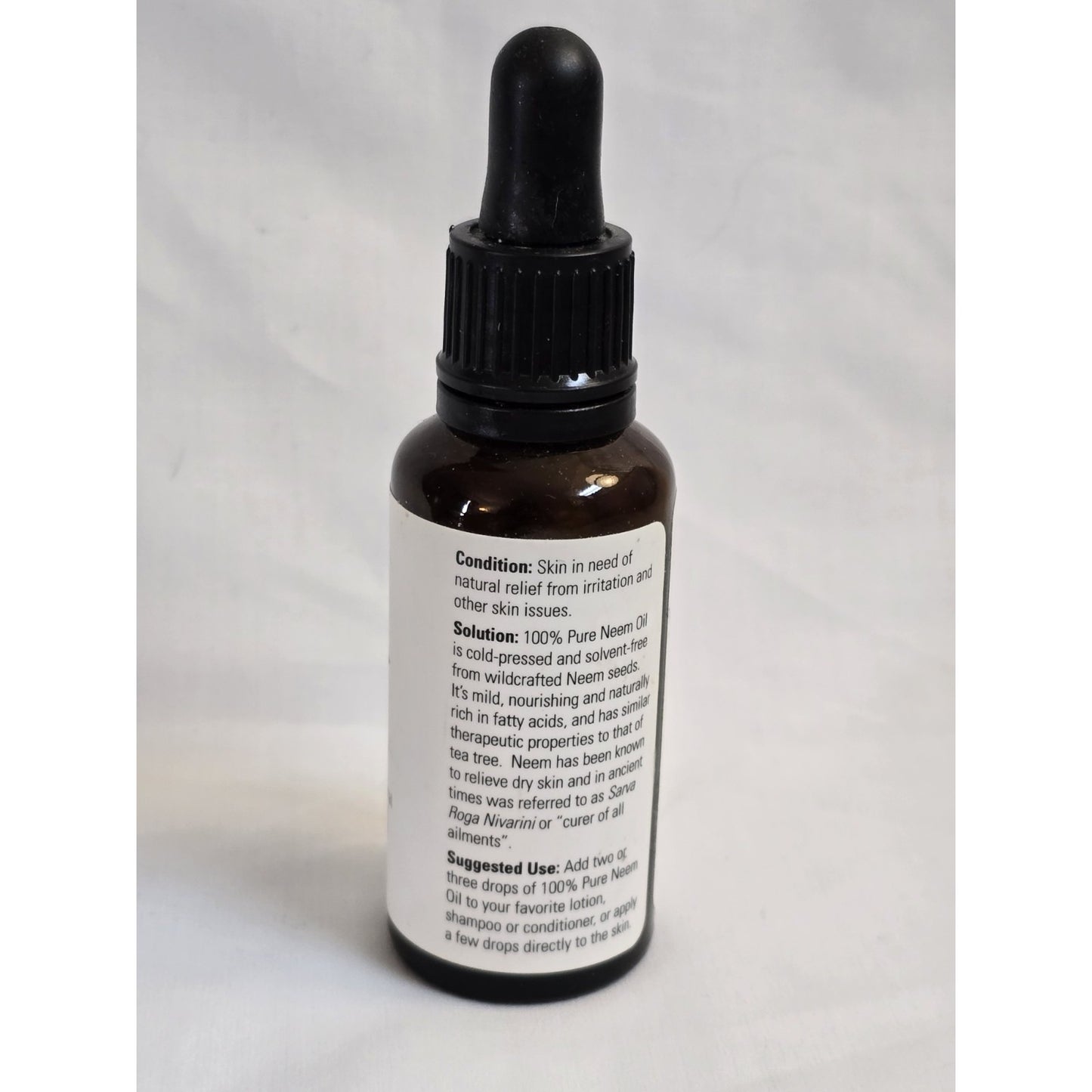 Neem Oil 100% Pure & Natural 1 oz Now Foods Solutions