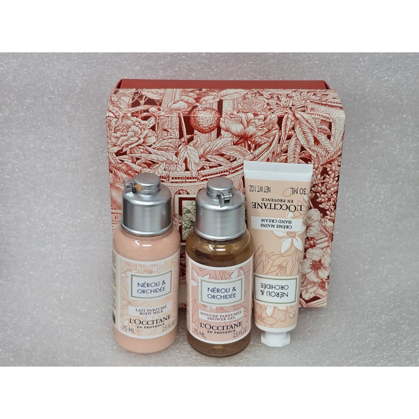L'Occitane Le Grand Voyage Neroli & Orchidee Gift Set Shower Gel Body Milk Cream