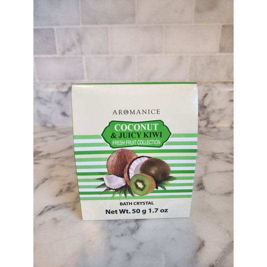 Aromance Coconut & Juicy Kiwi Bath Crystal 50g Fresh Fruit Collection