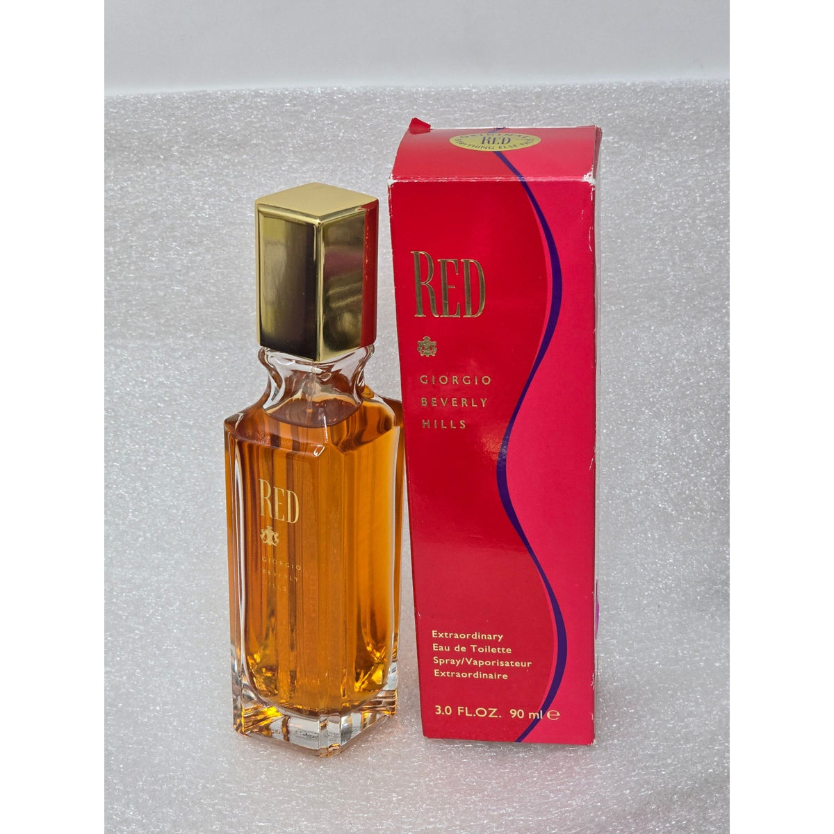 Red Giorgio Beverly Hills Extraordinary Eau De Toilette Perfume Spray For Women 3 oz