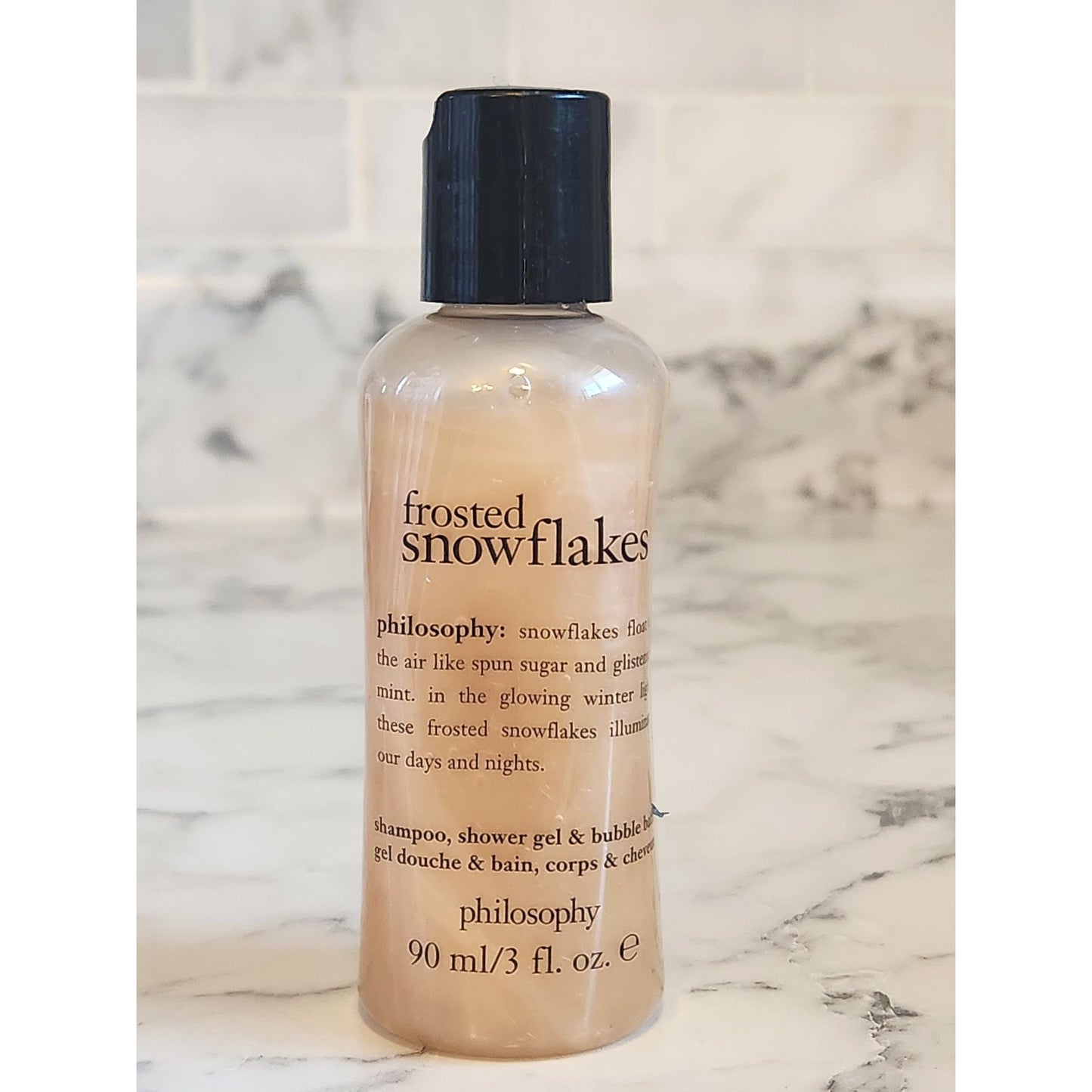 Philosophy Frosted Snowflakes Shampoo Shower Gel & Bubble Bath 3 fl. Oz. Sealed