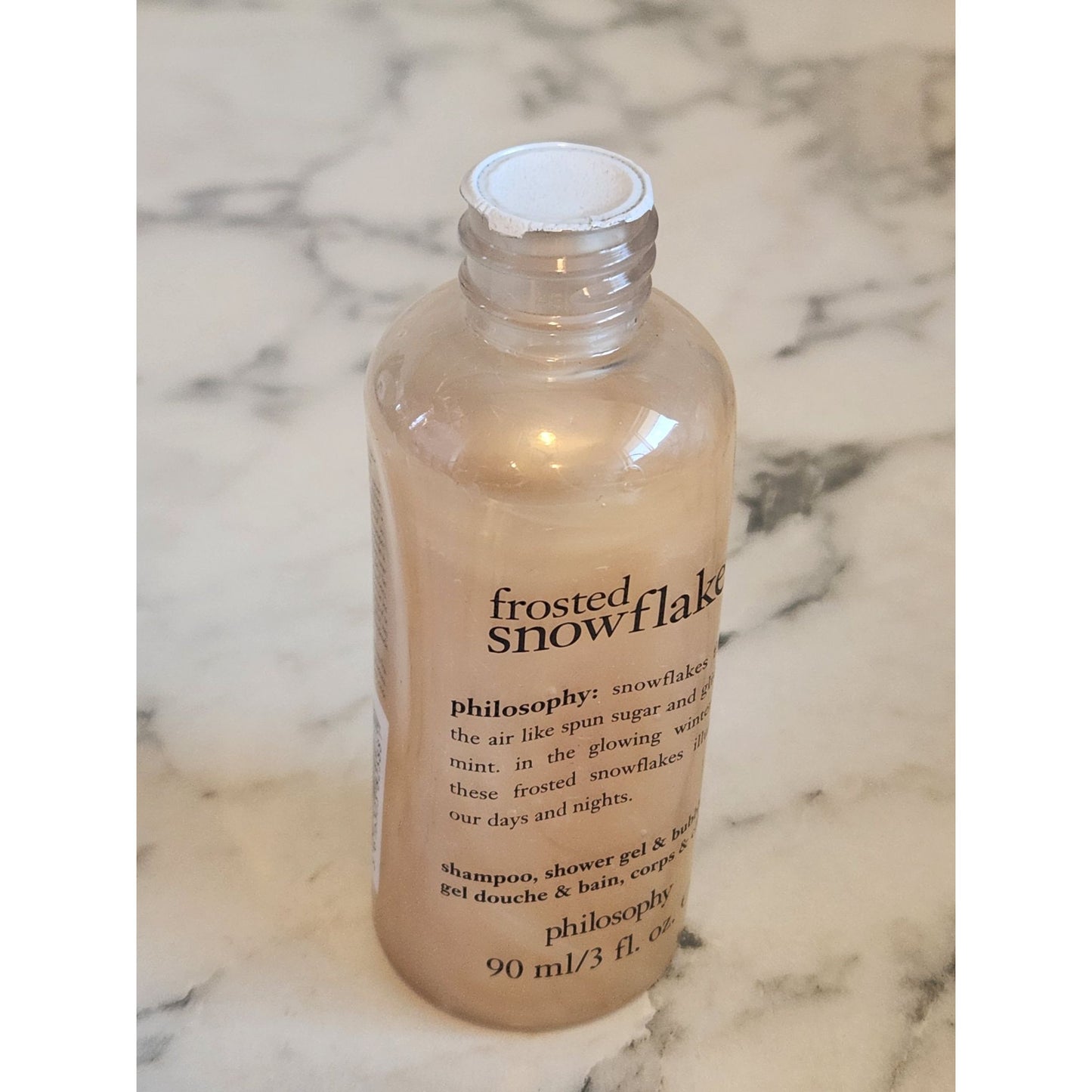 Philosophy Frosted Snowflakes Shampoo Shower Gel & Bubble Bath 3 fl. Oz. Sealed