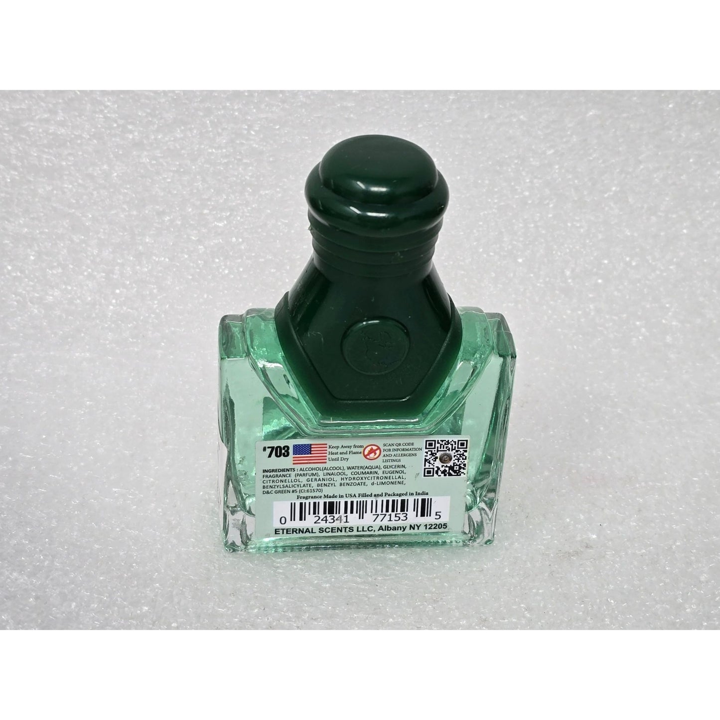 Eternal Scents Men's Fragrance 1.7 Oz Cologne Bottle Green USA-Made