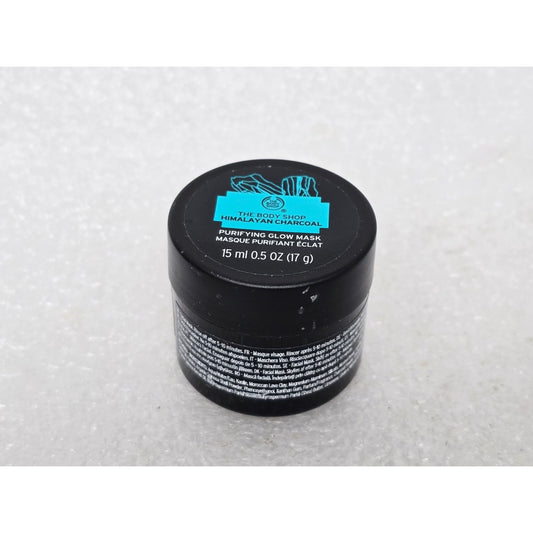 The Body Shop Himalayan Charcoal Purifying Glow Mask 15ml 0.5 oz Travel Size