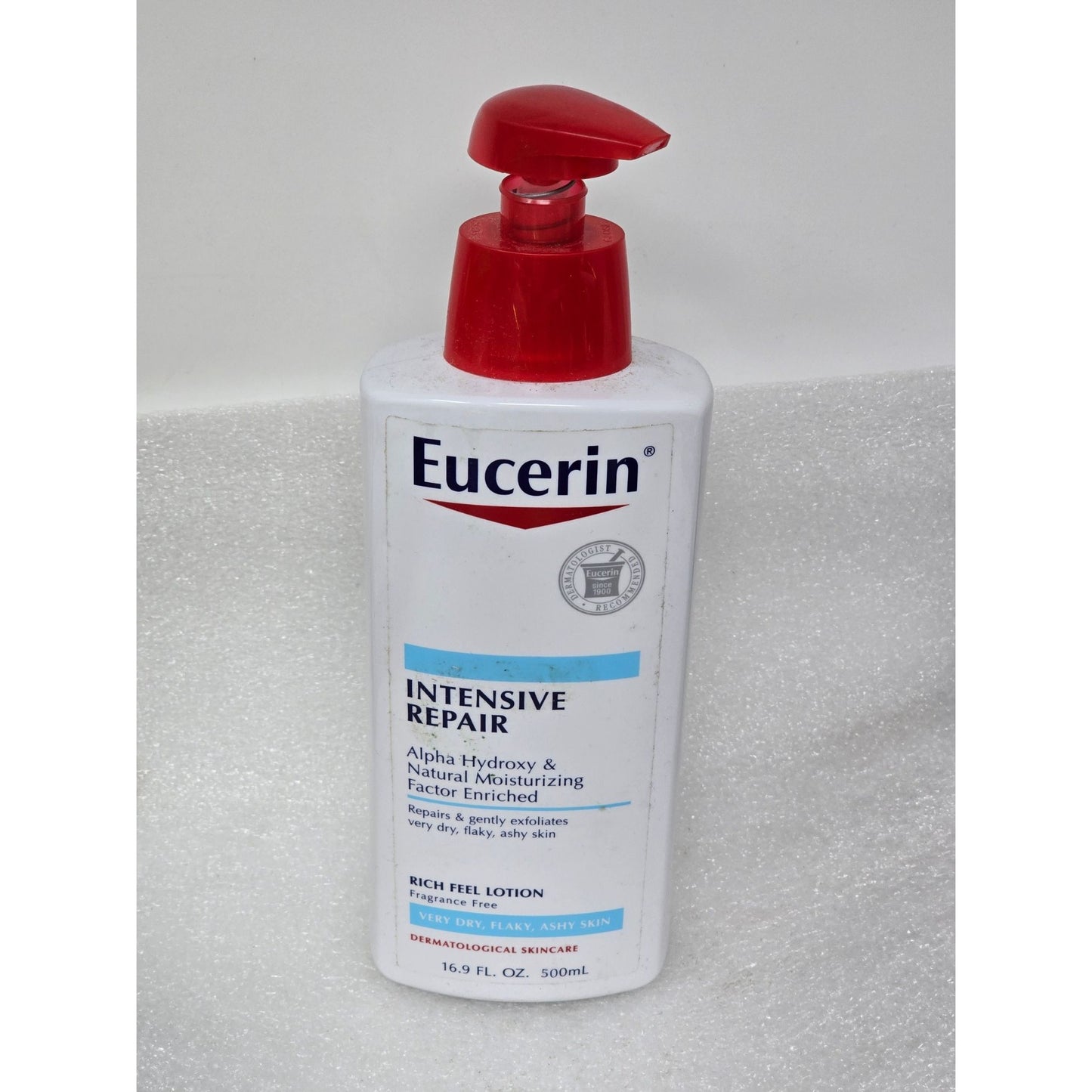 Eucerin Intensive Repair Rich Feel Lotion 16.9 oz Fragrance Free For Dry Skin