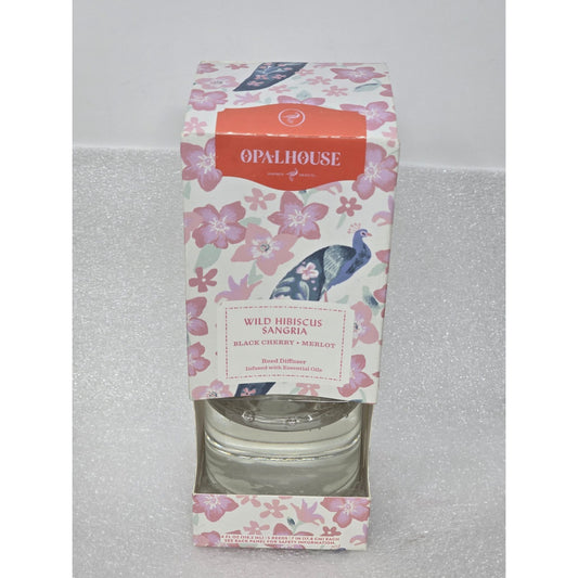 Opalhouse Wild Hibiscus Sangria Black Cherry Merlot Reed Diffuser Essential Oils