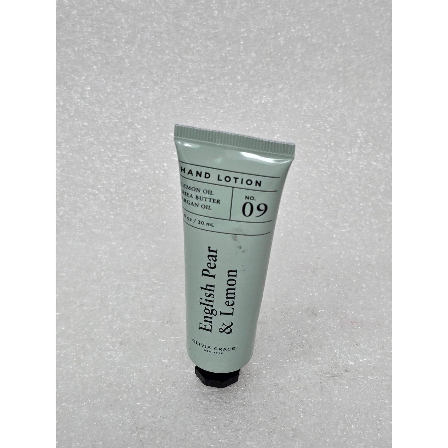 Olivia Grace English Pear & Lemon Hand Lotion 09 1oz Tube Shea Butter Argan Oil