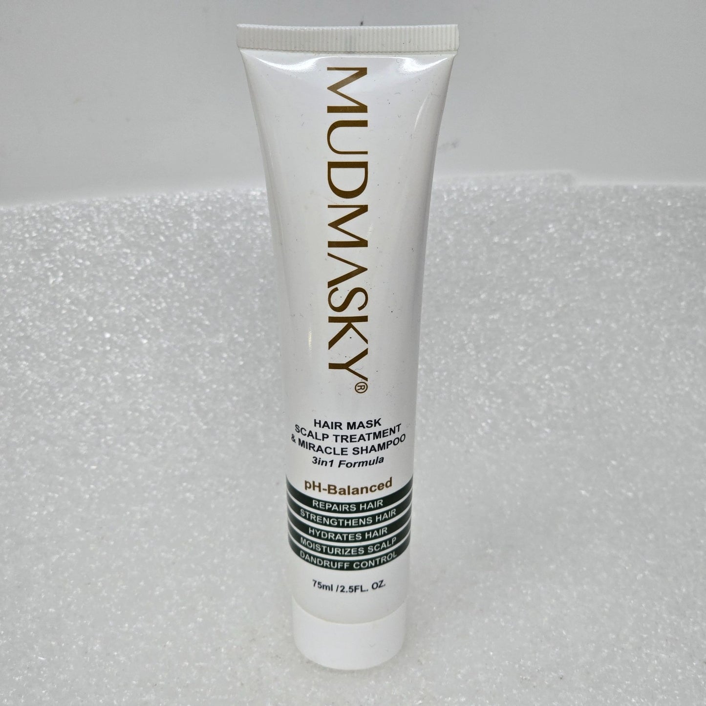 Mudmasky Hair Mask Scalp Treatment & Miracle Shampoo 3-In-1 Formula 2.5 Fl Oz