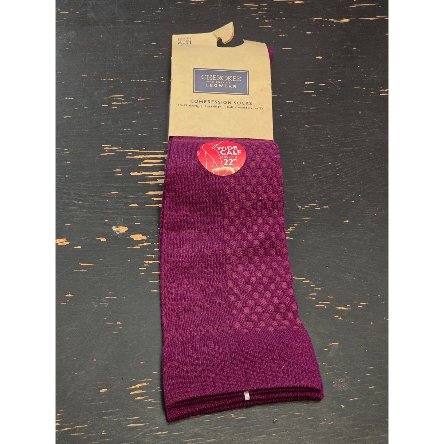 Cherokee Legwear Compression Socks 10-15 mmHg Circulation Support Ladies 6-11