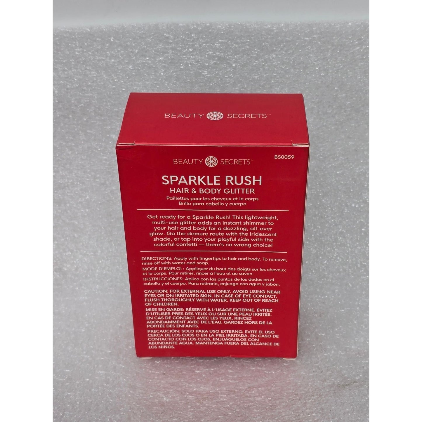 Beauty Secrets Sparkle Rush Hair & Body Glitter Multi Use Iridescent Shimmer Set