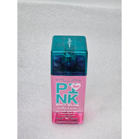 Victoria's Secret Pink With A Splash Pretty & Pure Body Fragrance Mist 8.4 oz