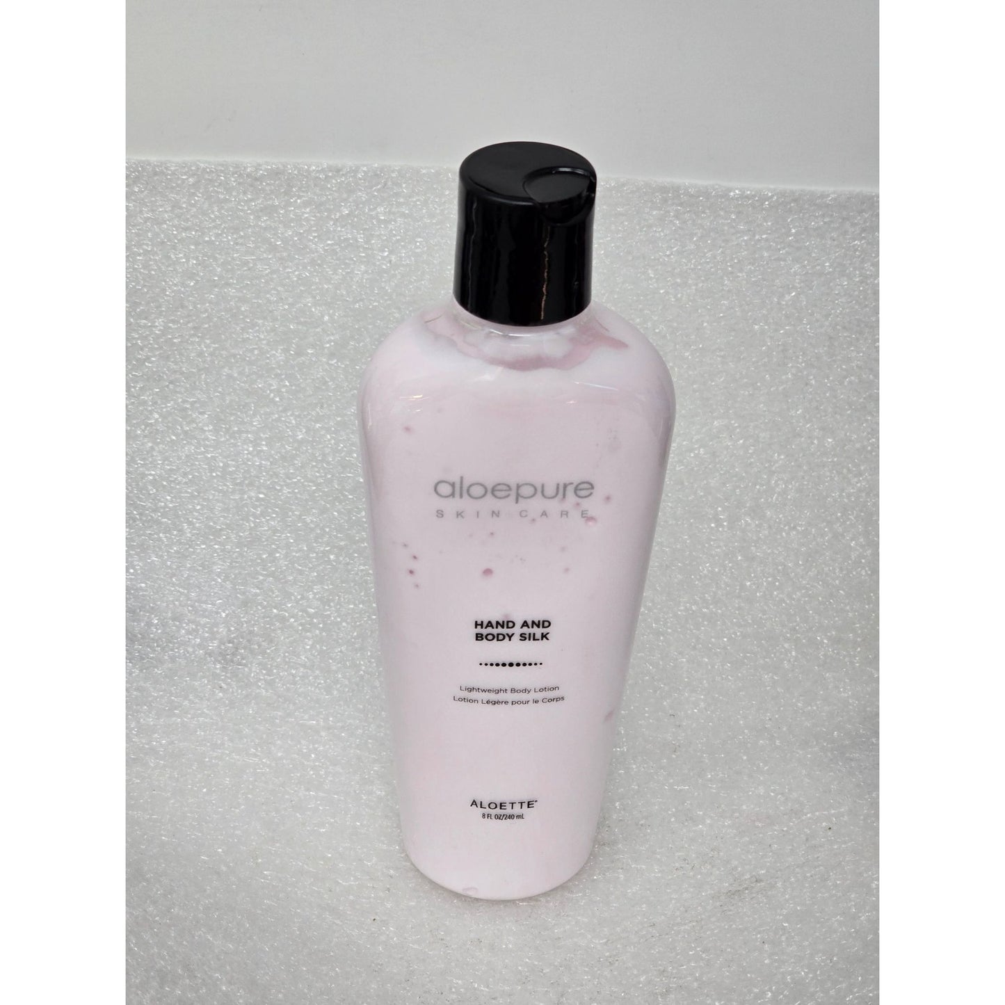 Aloepure Hand & Body Silk Lightweight Lotion 8 Oz Hydrating Organic Aloe Vera