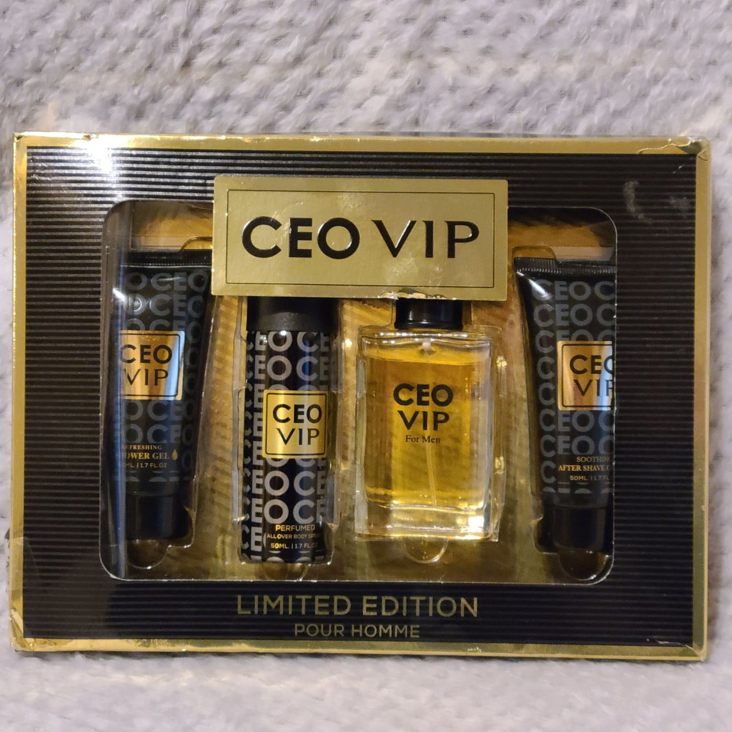 CEO VIP For Men Gift Set After Shave Body Spray Cologne Shower Gel