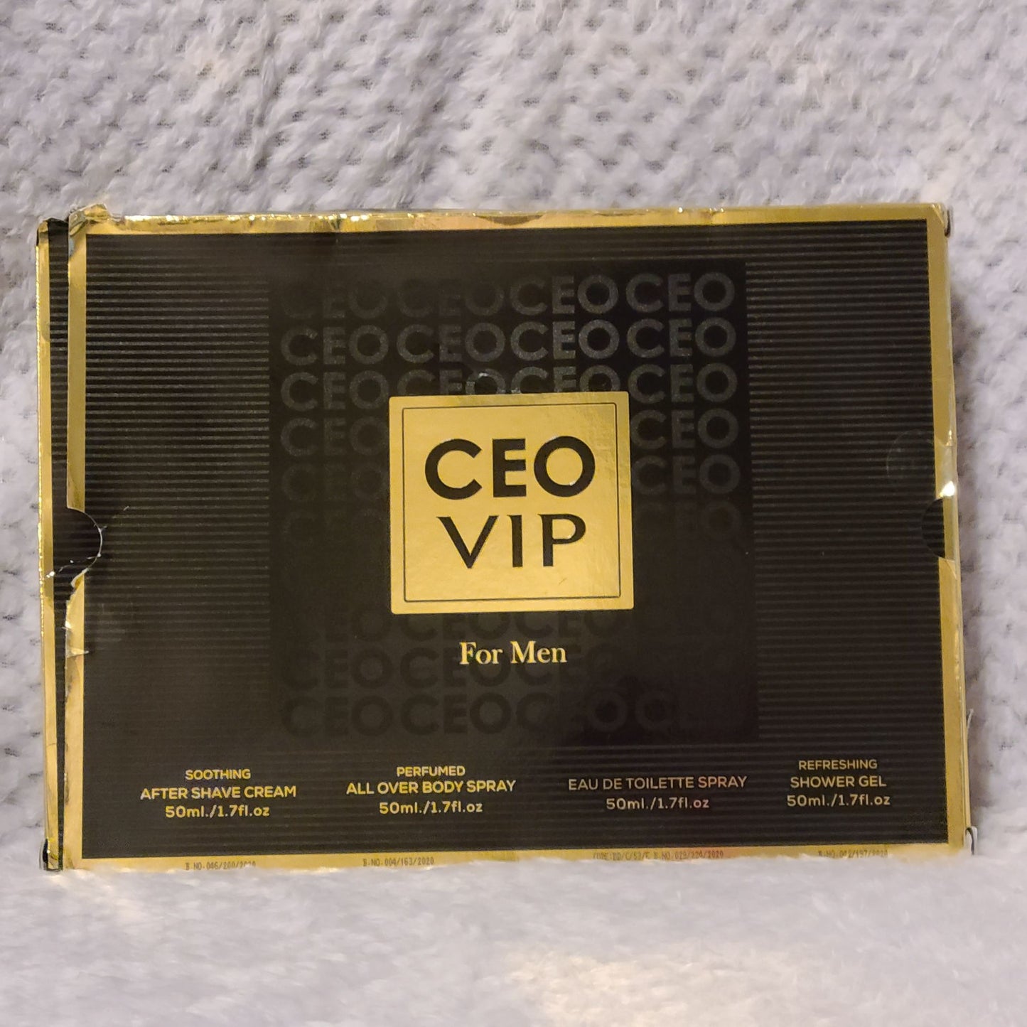 CEO VIP For Men Gift Set After Shave Body Spray Cologne Shower Gel