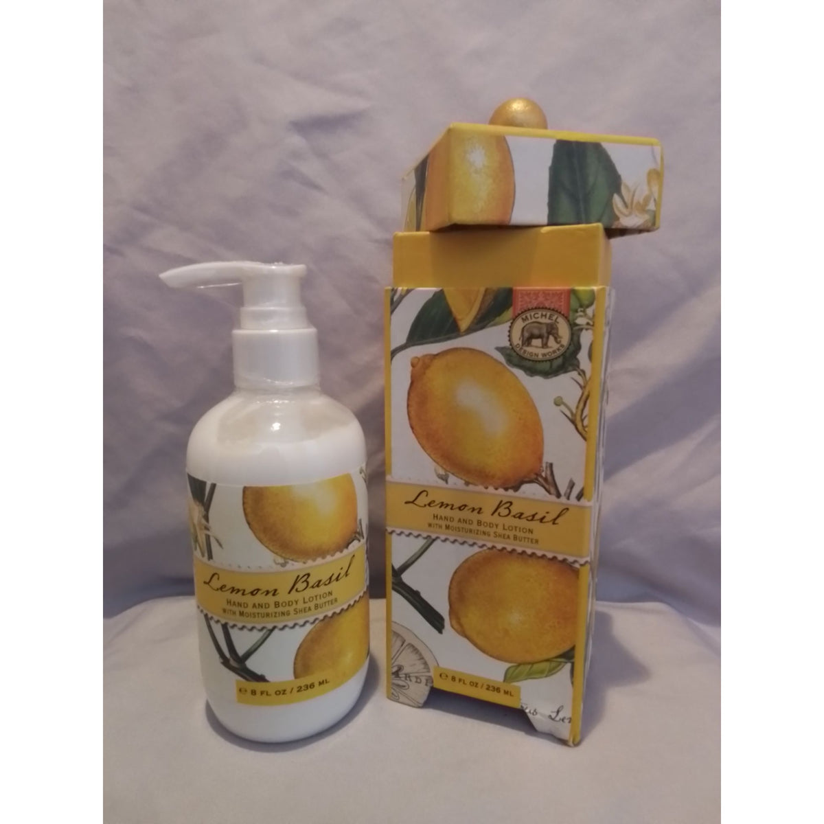 Michel Design Works Lemon Basil Hand & Body Lotion With Moisturizing Shea Butter 8 Fl Oz