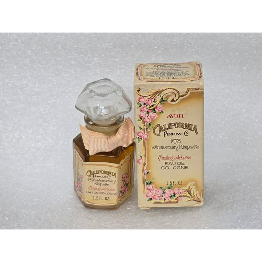 Avon California Perfume Co. Anniversary Keepsake Trailing Arbutus Eau De Cologne