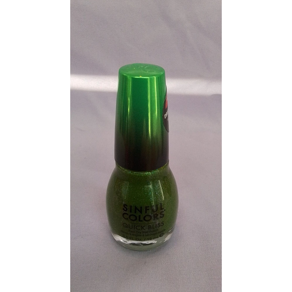 Sinful Colors Quick Bliss Nail Polish Bite 2670 Green Shimmer 0.5 Fl Oz