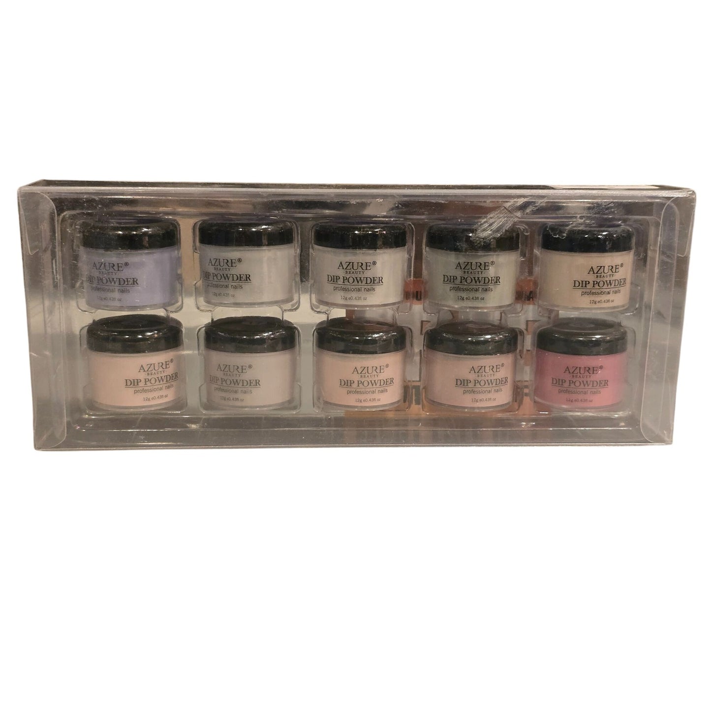 AzureBeauty Nail Dip Powder Set of 10 Colors