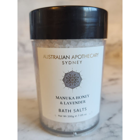 Australian Apothecary Sydney Manuka Honey & Lavender Bath Salts 200g 7.05 Oz