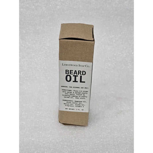 Lemonwood Soap Co. Beard Oil Bourbon Scent 2 Oz