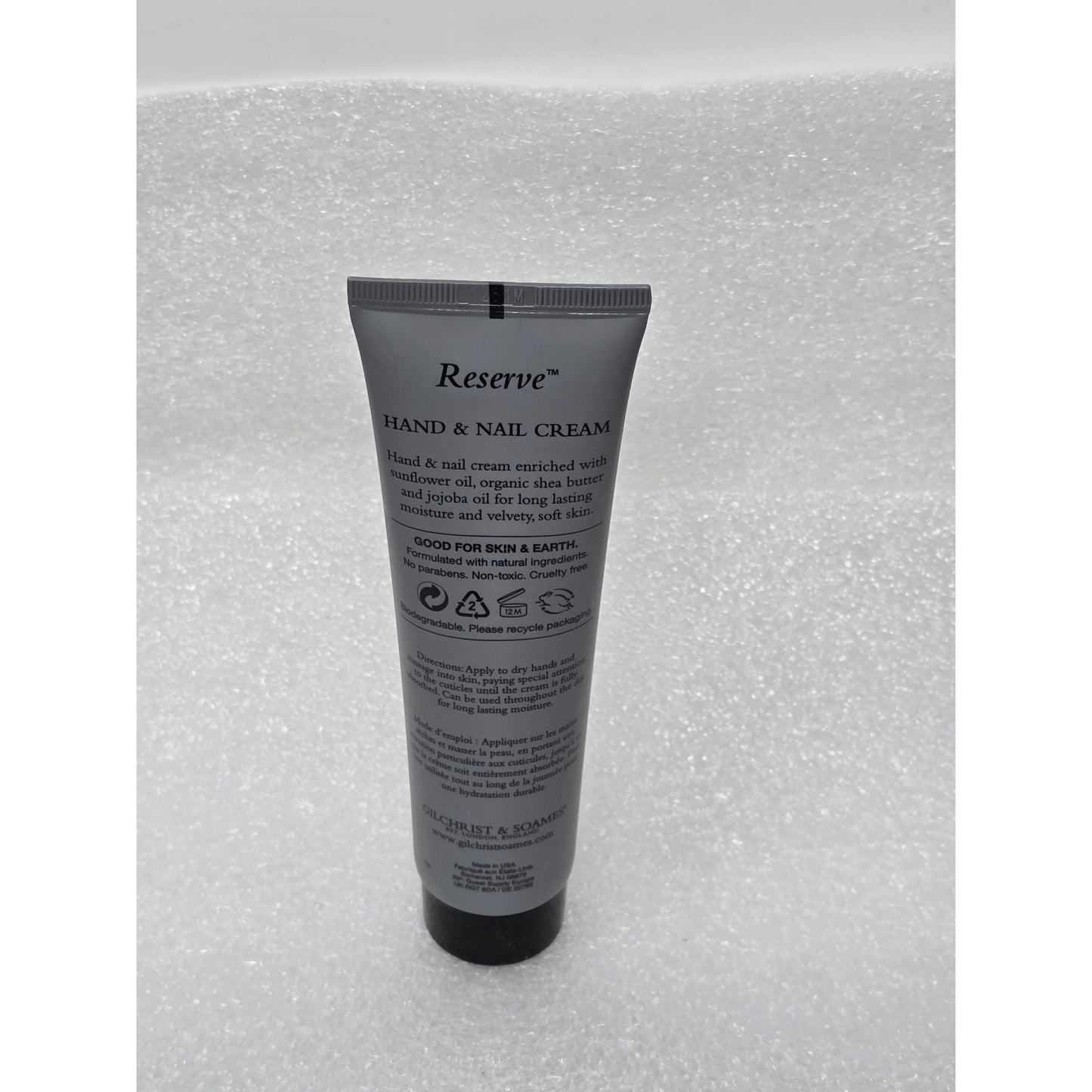 Gilchrist & Soames Reserve Hand & Nail Cream 100Ml With Jojoba Oil & Shea Butter