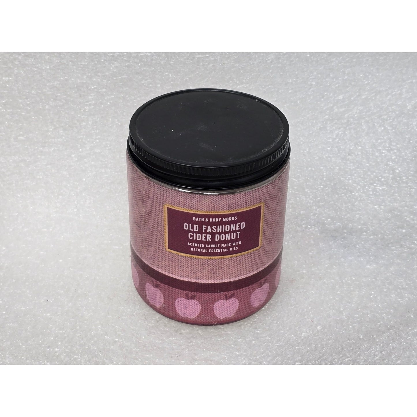 Bath & Body Works Old Fashioned Cider Donut Scented Candle 7 Oz W/ Essential Oils