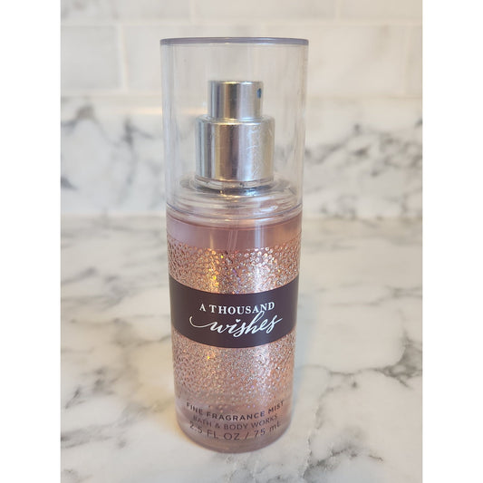Bath & Body Works A Thousand Wishes Fine Fragrance Mist 2.5 Fl Oz Travel Size