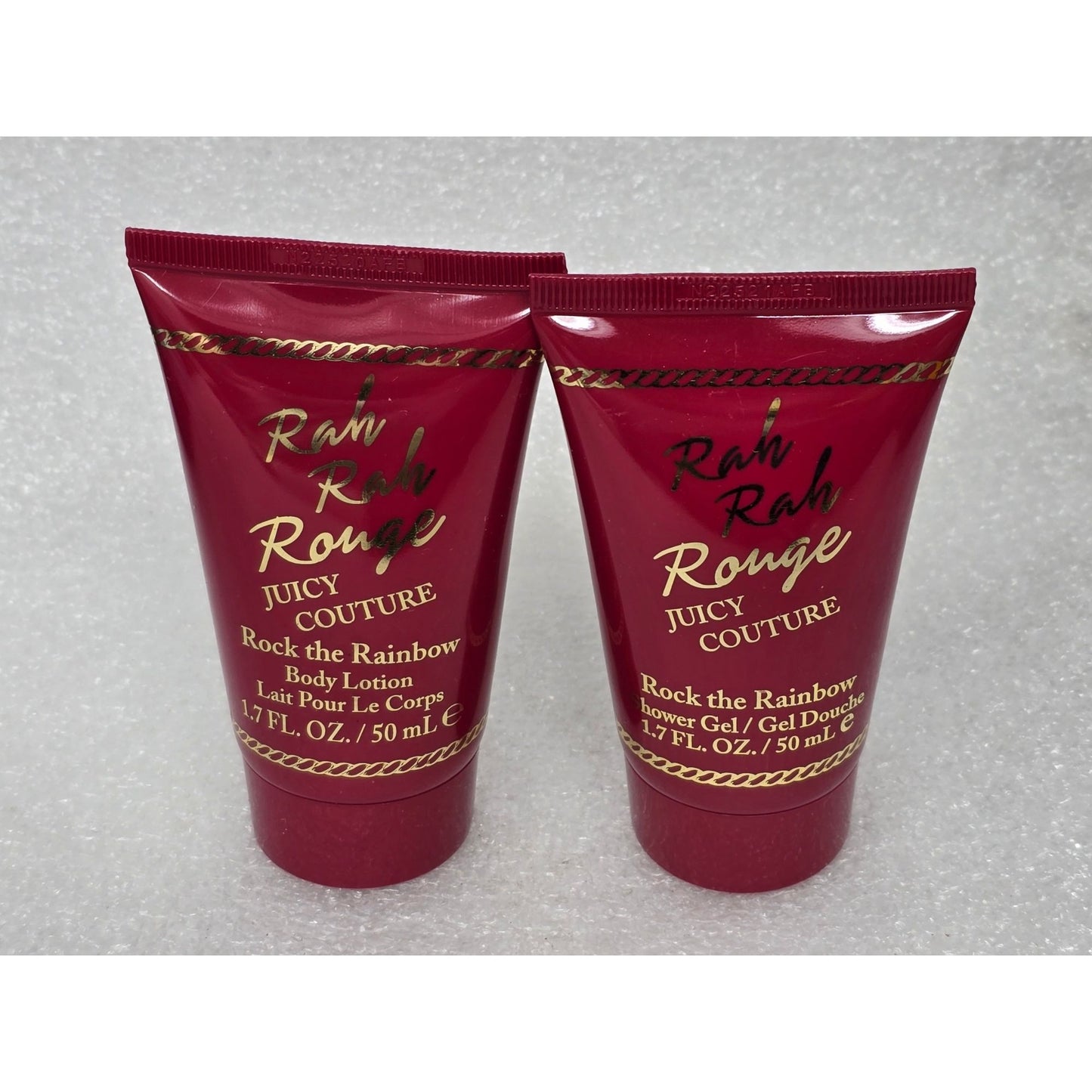 Juicy Couture Rah Rah Rouge Rock The Rainbow Body Lotion & Shower Gel 1.7 Oz Set