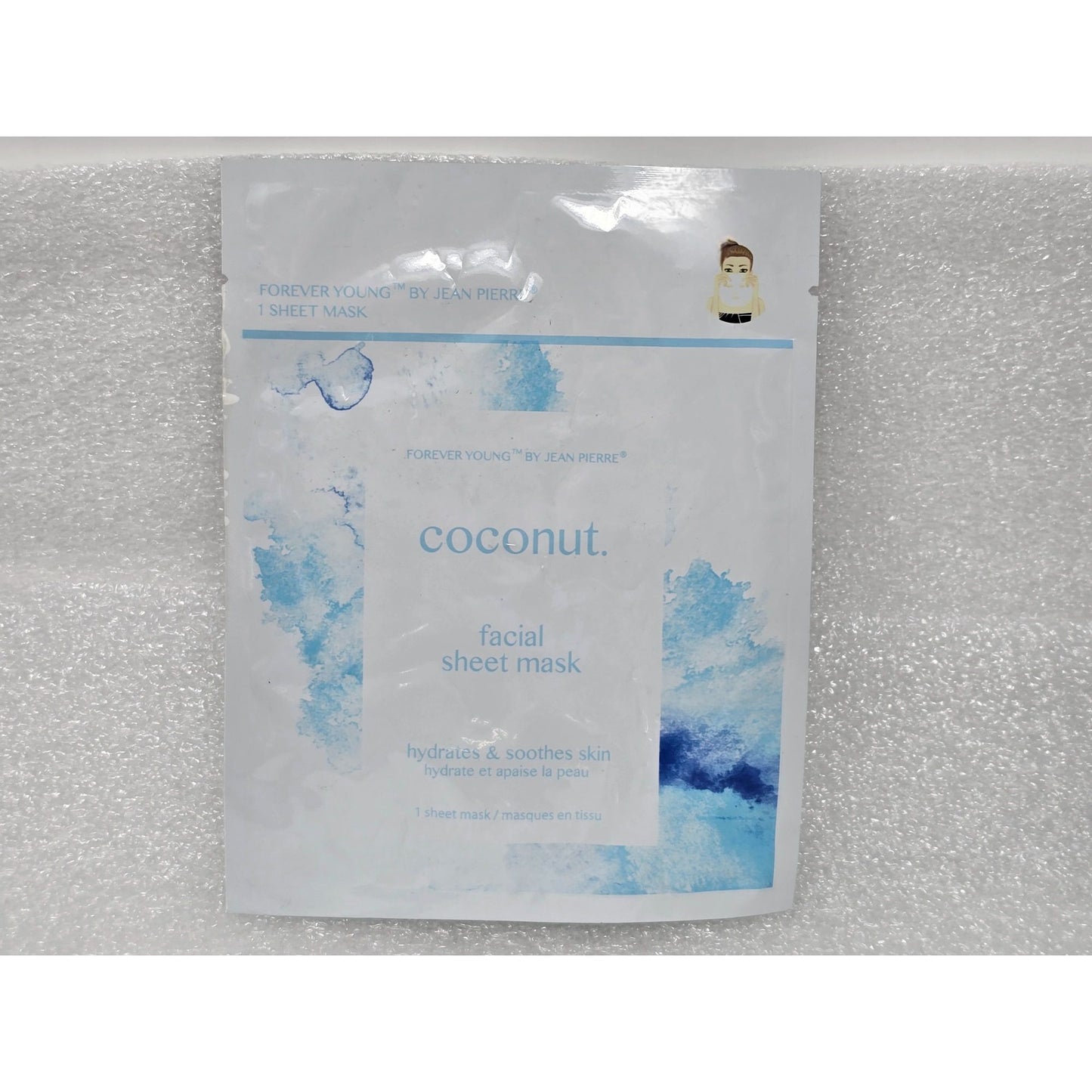Forever Young By Jean Pierre Coconut Facial Sheet Mask