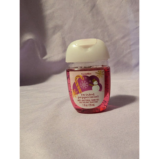 Bath & Body Works Twisted Peppermint PocketBac Hand Gel 1 Oz Antibacterial