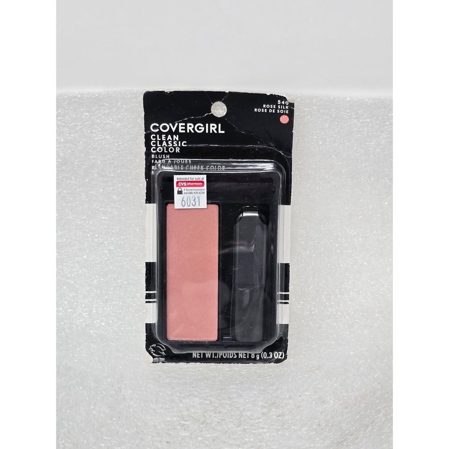 Covergirl Clean Classic Color Blush 540 Rose Silk 0.3 Oz Dermatologically Tested