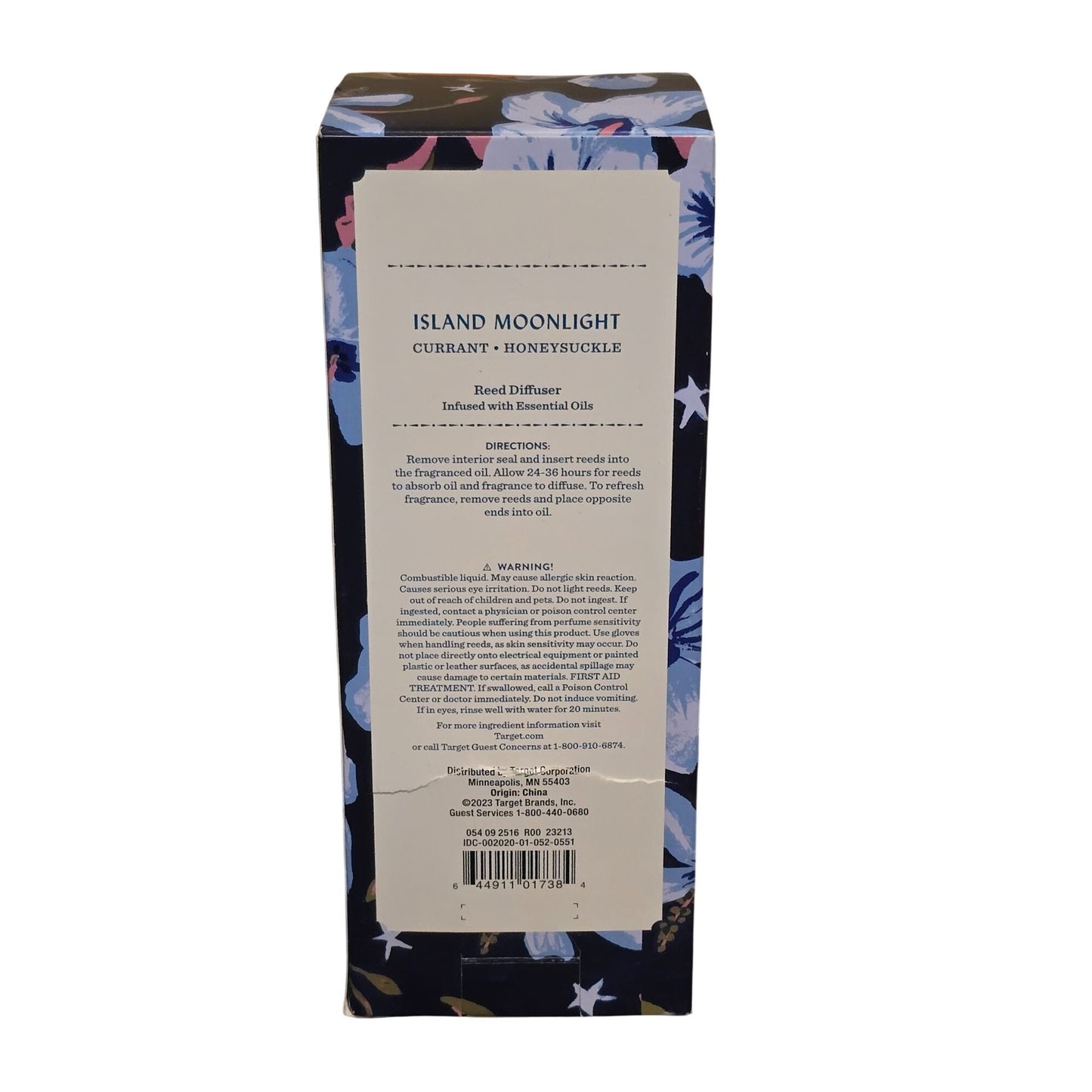 Opalhouse Island Moonlight Reed Diffuser Currant Honeysuckle 4 Oz Essential Oils