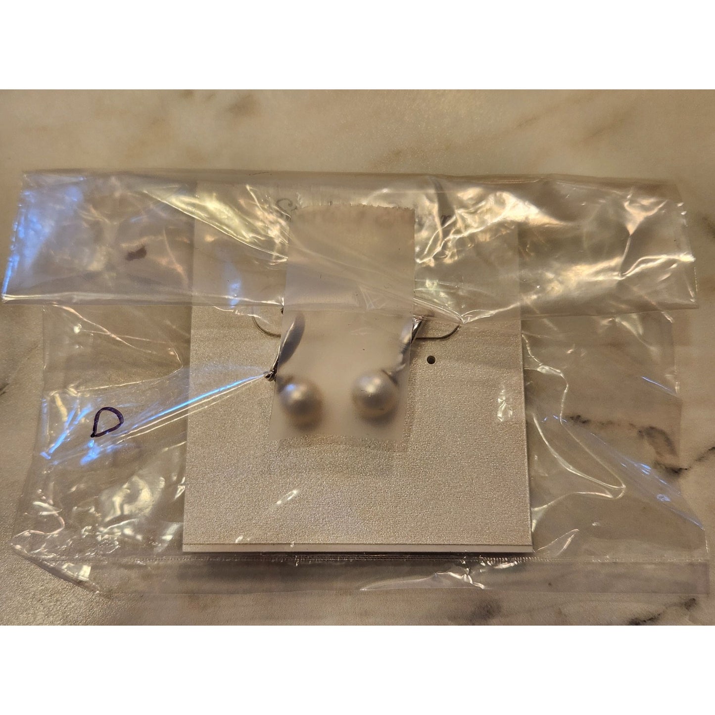 Sterling Silver Drop Earrings With Faux Pearl Accents For Women