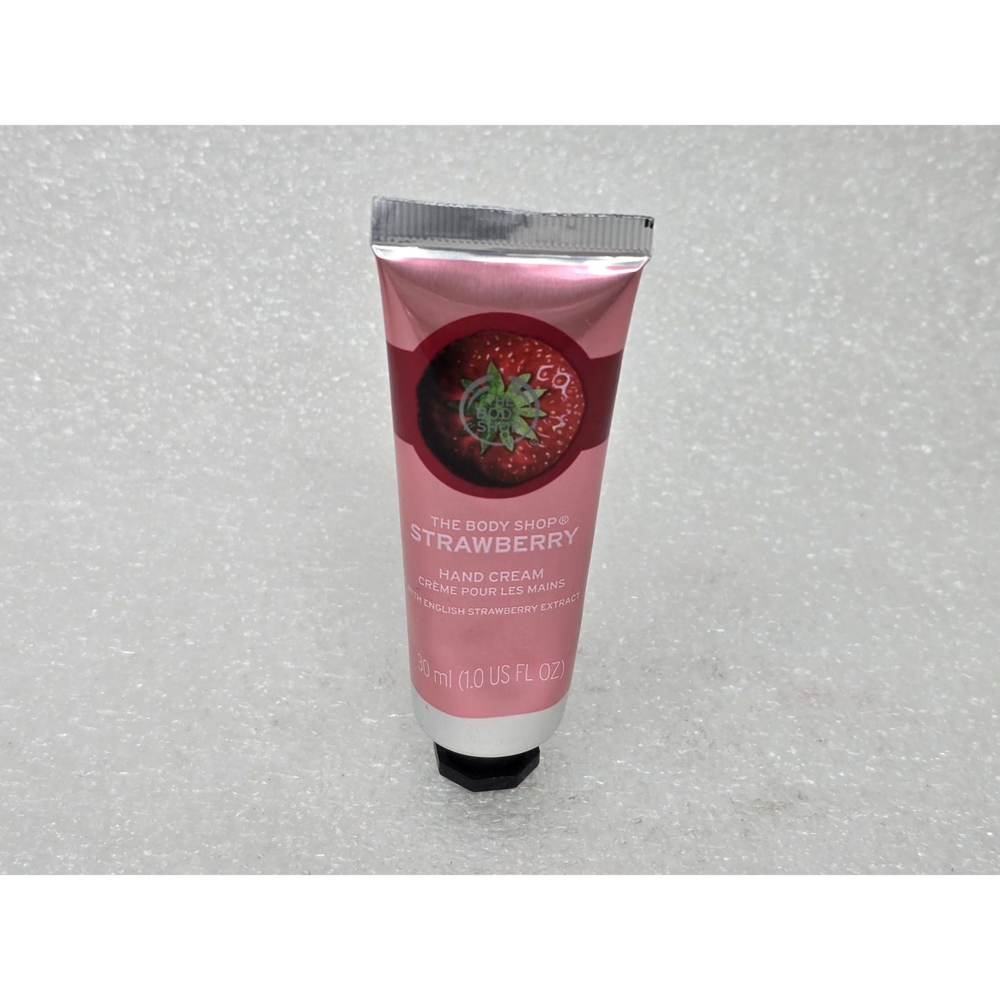 The Body Shop Strawberry Hand Cream 30ml With Cold-Pressed Strawberry Seed Oil