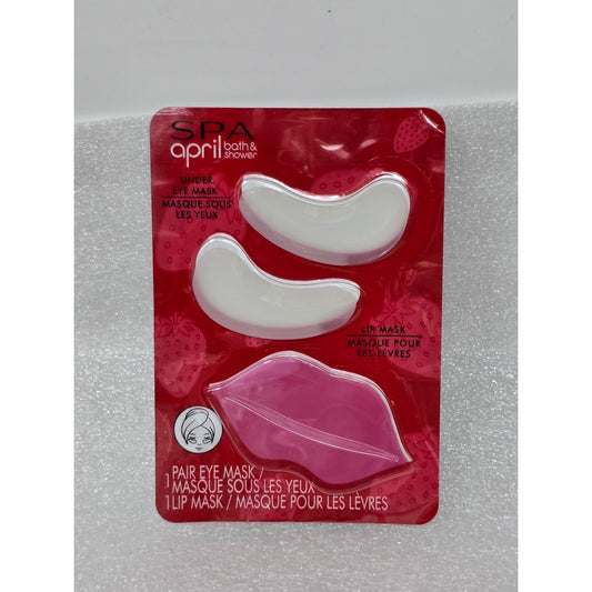 April Bath & Shower Under Eye Mask & Lip Mask Set