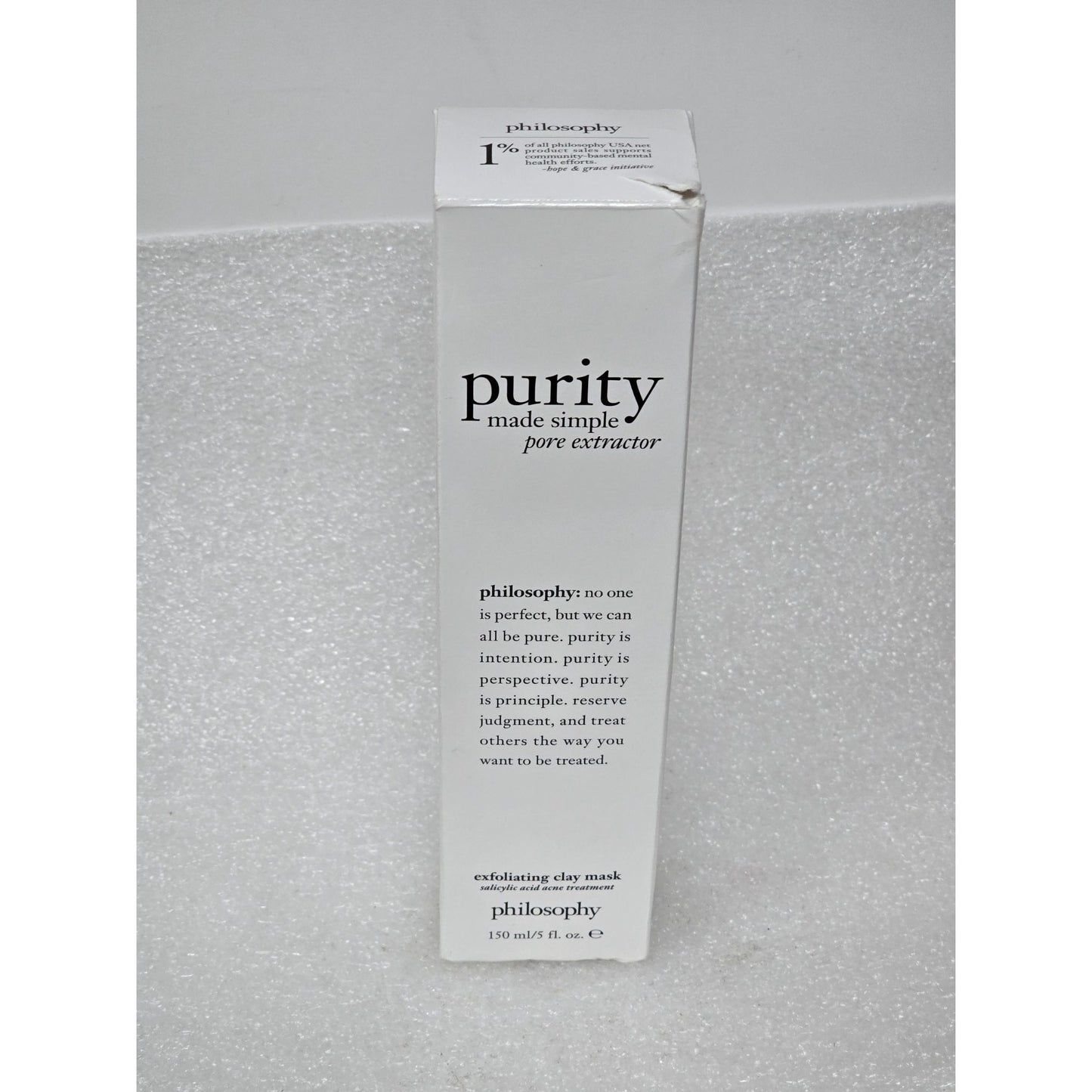 Philosophy Purity Made Simple Pore Extractor Exfoliating Clay Mask 5 Oz