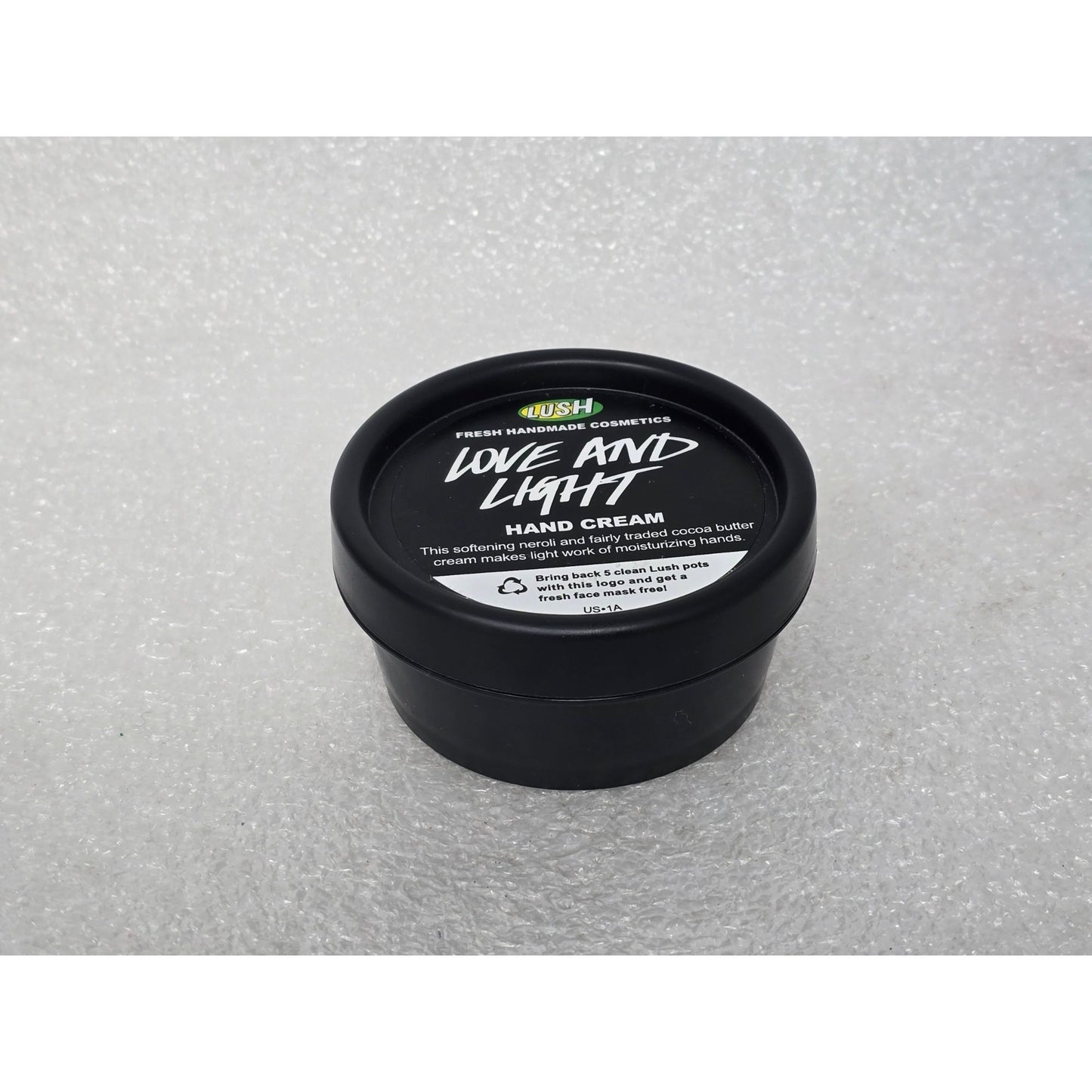 Lush Love And Light Vegan Hand Cream 1.5 oz Softening Cocoa Butter & Neroli Oil