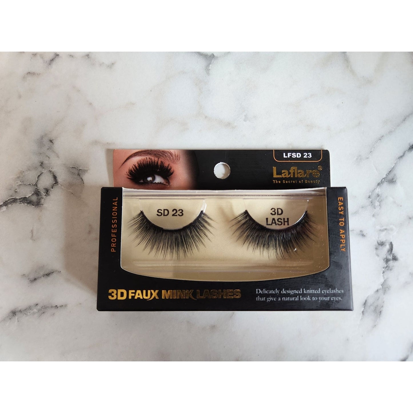 Laflare 3D Faux Mink Lashes SD23 Professional Easy-To-Apply Eyelashes