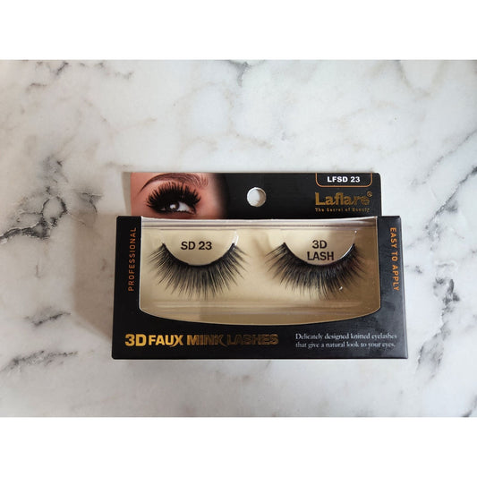 Laflare 3D Faux Mink Lashes SD23 Professional Easy-To-Apply Eyelashes