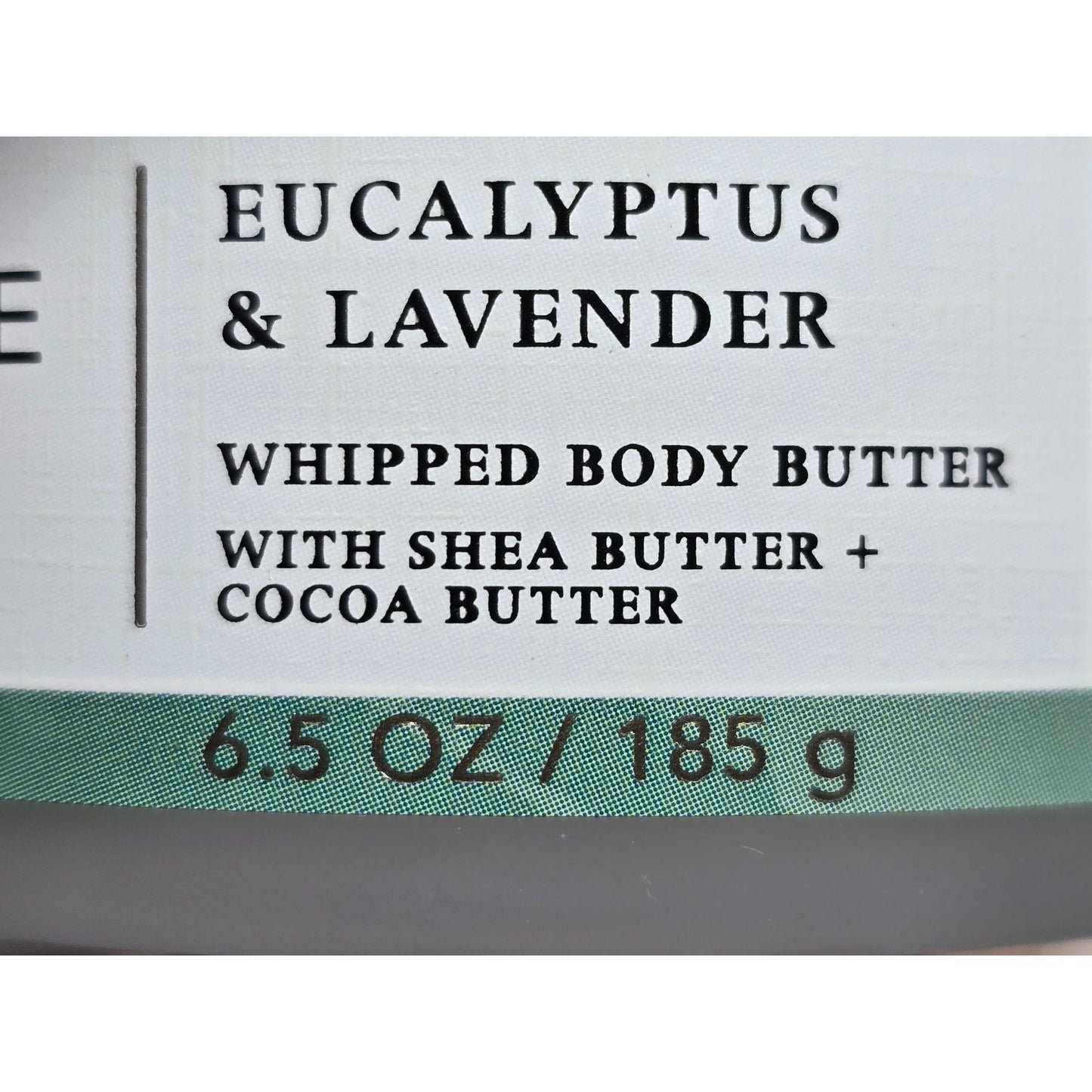 Eucalyptus & Lavender Whipped Body Butter With Shea & Cocoa Butter 6.5 Oz